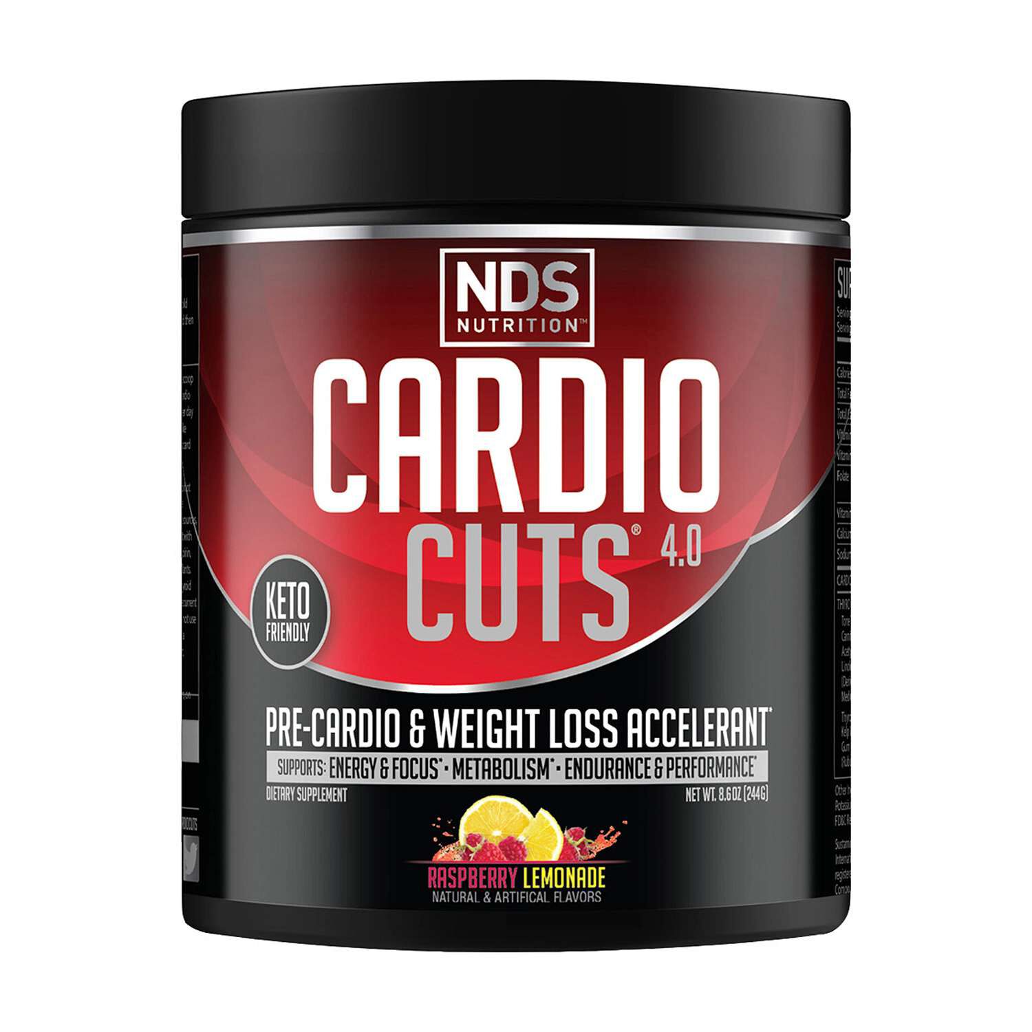 Cardio Cuts&reg; 4.0, Raspberry Lemonade - 8.6 oz. (20 Servings) Raspberry Lemonade | GNC